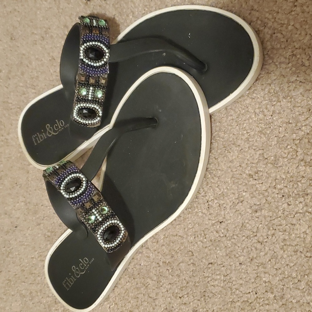 Fibi and Clo Beaded FlipFlops